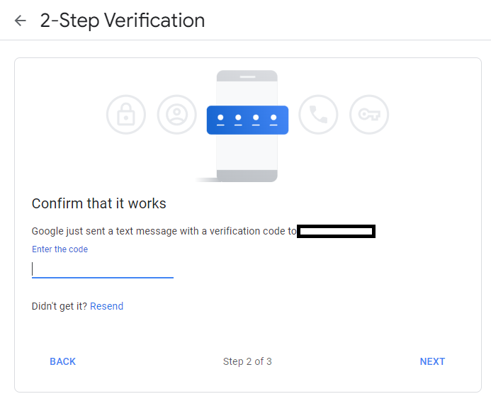 2 step verification app password