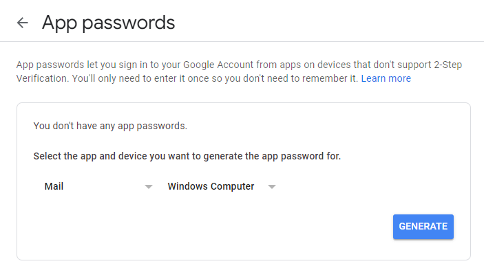 App password device